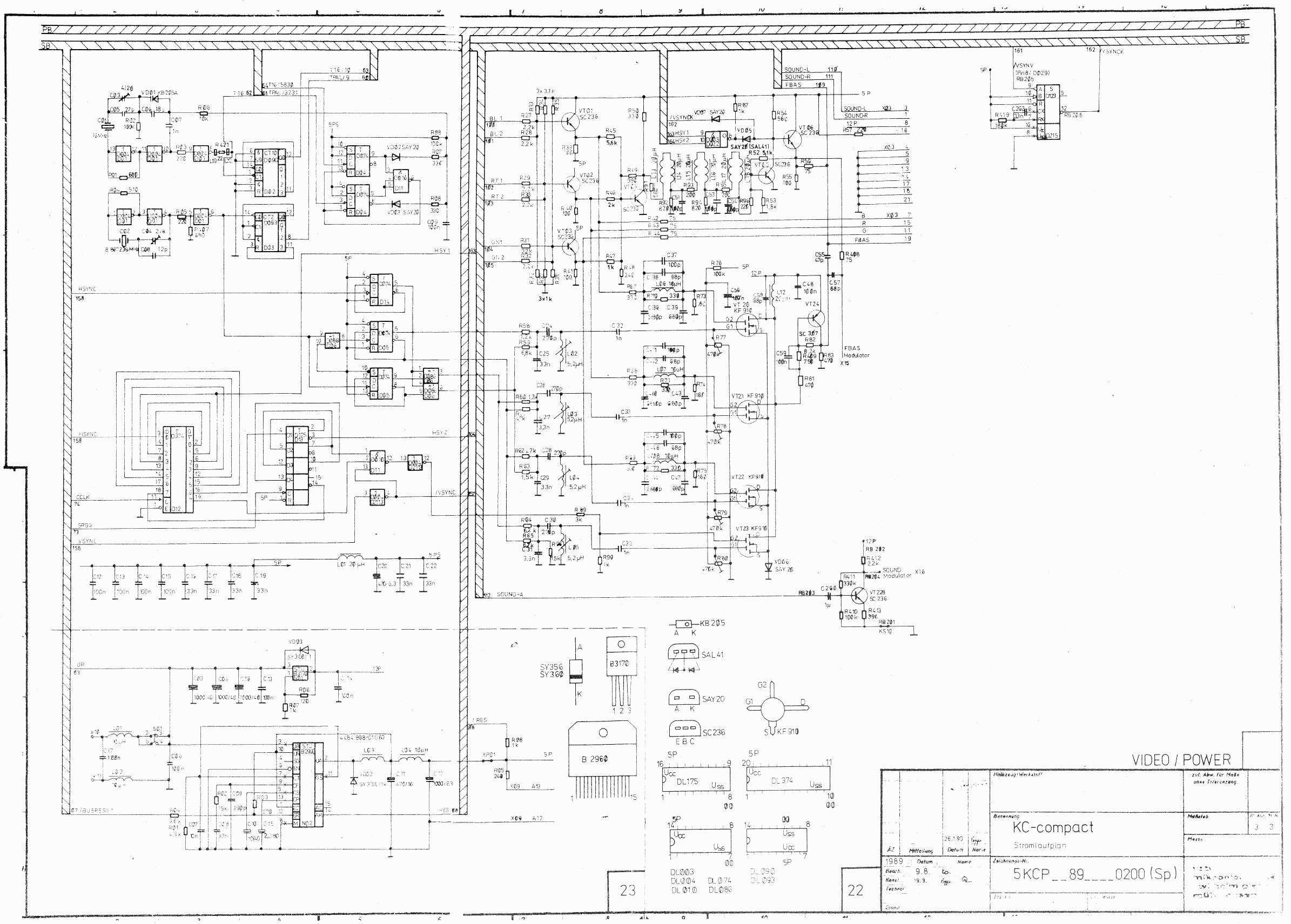 Schematic (Video and Power)