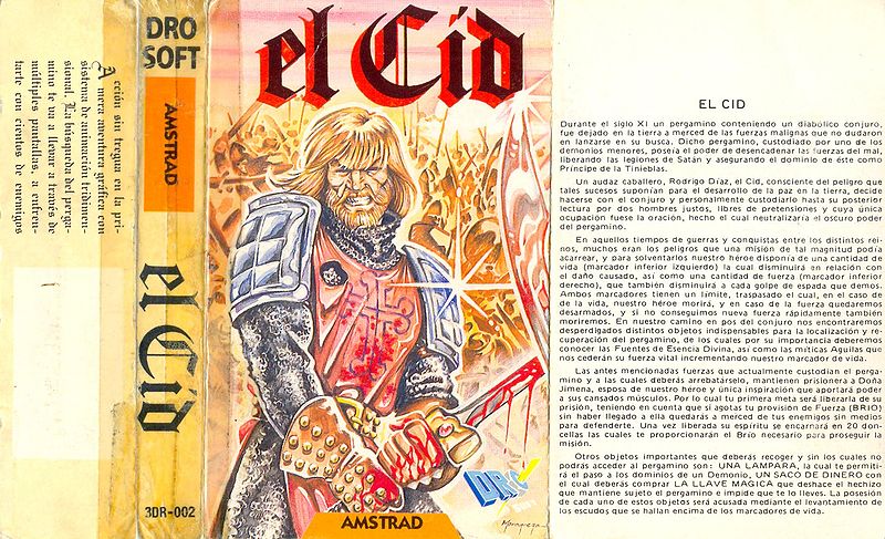 File:El Cid (K7) (Dro Soft) (1987) (Standard Jewel Case) - (Front).jpg