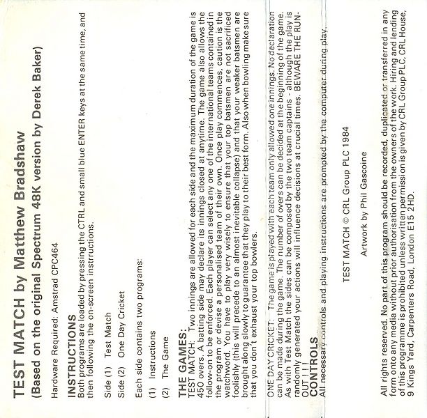 File:Test match (K7) (CRL Group) (1984) (Standard Jewel Case) - (Back).jpg