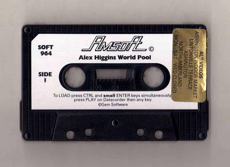 File:Alex Higgins World Pool Tape - side A (Amsoft).jpg