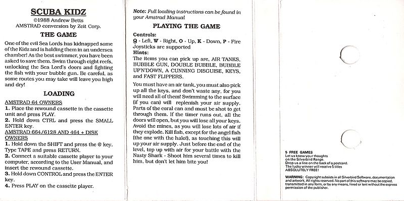 File:Scuba kidz (K7) (Silverbird Software) (199 Range) (1988) (Standard Jewel Case) - (Back).jpg