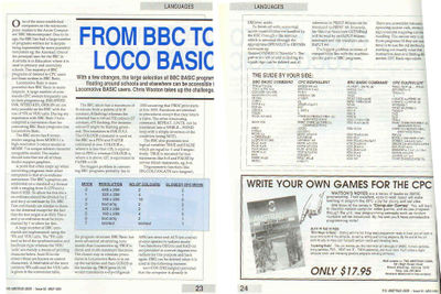 From BBC BASIC to Locomotive BASIC