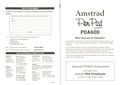 Amstrad PenPad PDA600 Amsoft PDA Peripherals Card Front.jpg