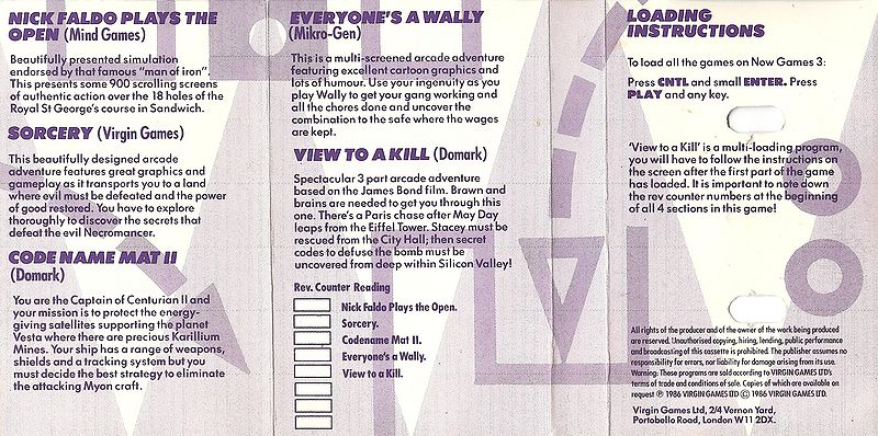 File:Now games 3 (K7) (Virgin Games) (1986) (Standard Jewel Case) - (Back).jpg