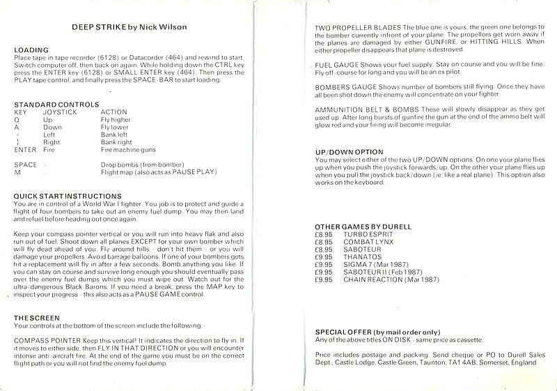 File:Deep strike (K7) (Durell Software) (1986) (Small Clamp Case) - (Back).jpg
