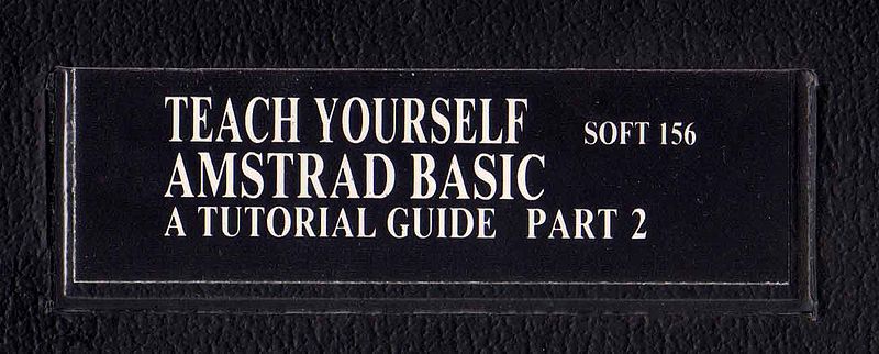 File:Teach Yourself Amstrad Basic - A tutorial Guide - Part II Label.jpg
