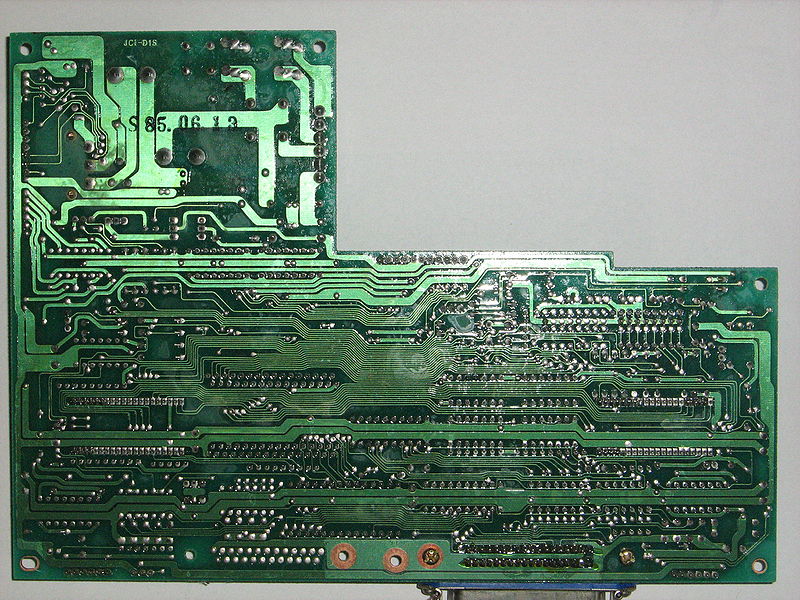 File:Schneider NLQ401 Printer PCB Bottom (photo by Nilquader).jpg