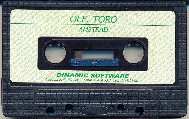 File:Ole, toro (K7) (Dinamic Software) (1986) (Standard Jewel Case) - (Media).jpg