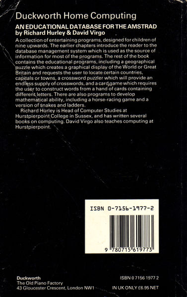 File:An Educational Database for the Amstrad (Duckworth) Back Coverbook.jpg