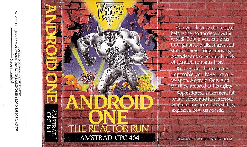 File:Android one (K7) (Vortex Software) (1985) (Standard Jewel Case) - (Front).jpg