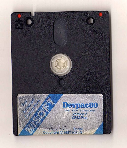 File:Hisoft Devpac 80 Old Disc - side A.jpg