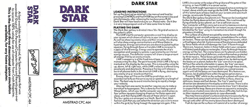 File:Dark star (K7) (Design Design Software) (1984) (Standard Jewel Case) - (Front).jpg