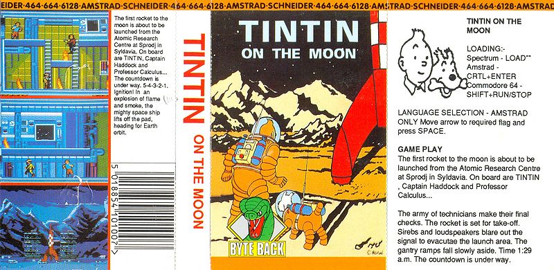 File:Tintin on the moon (K7) (Byte Back) (1991) (Standard Jewel Case) - (Front).jpg