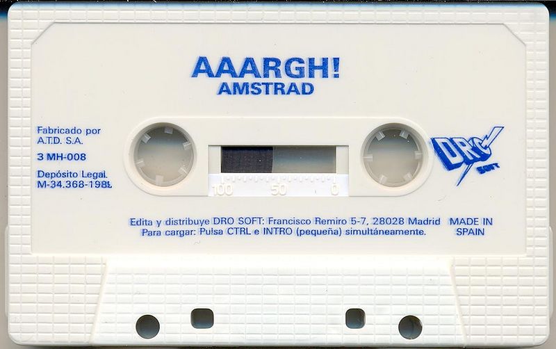 File:Aaargh! (K7) (Dro Soft) (1989) (Standard Jewel Case) - (Media) (Cara A).jpg