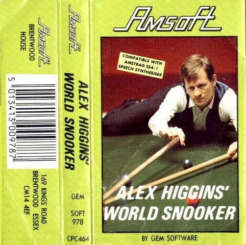 Alex Higgins World Snooker by Amsoft