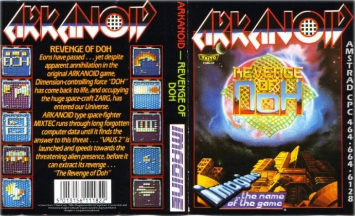 Arkanoid 2 : Revenge of Doh by Imagine