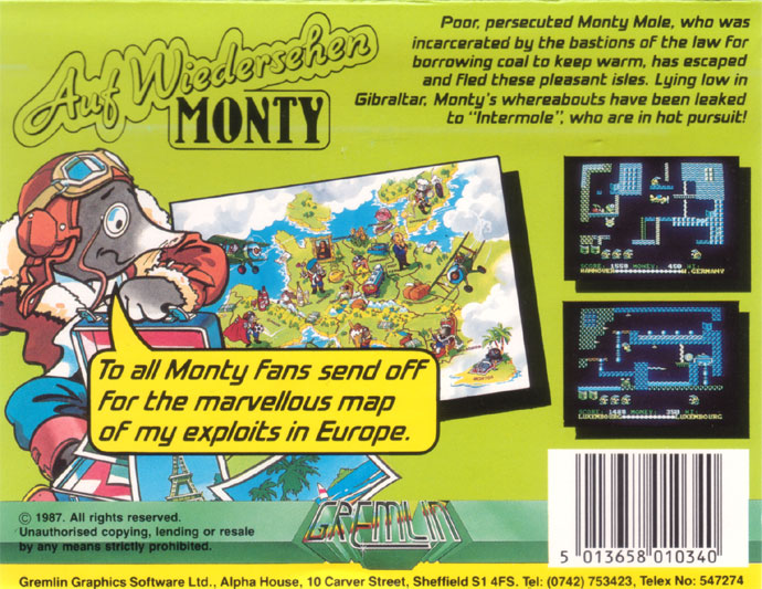 Auf Wiedersehen Monty by Gremlin Graphics