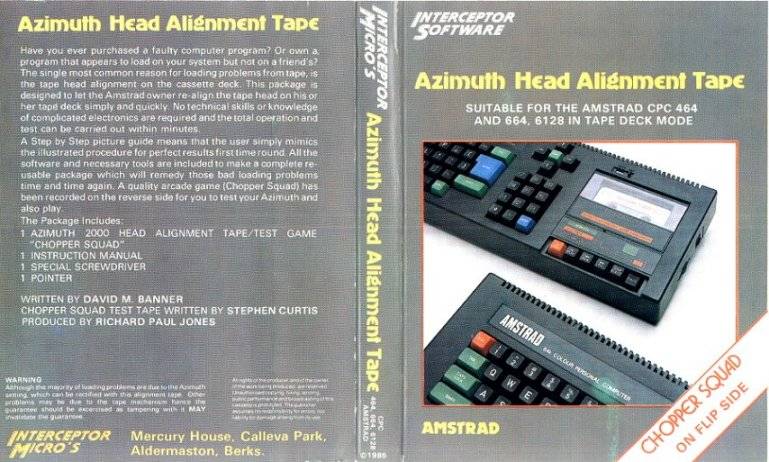Azimuth Head Alignment Tape by Interceptor Software