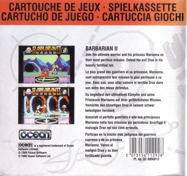 Barbarian 2 by Palace Software