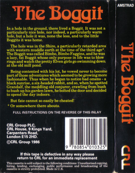 Boggit : The by CRL