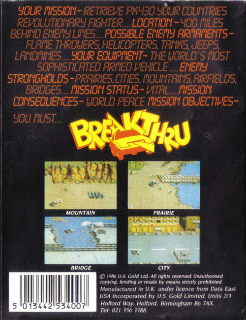 Breakthru by US Gold