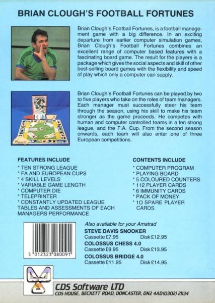 Brian Cloughs Football Fortunes by CDS Software