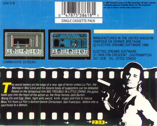 Big Trouble in Little China by Electric Dreams