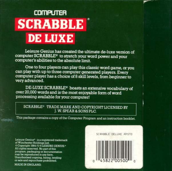 Computer Scrabble Deluxe by Leisure Genius