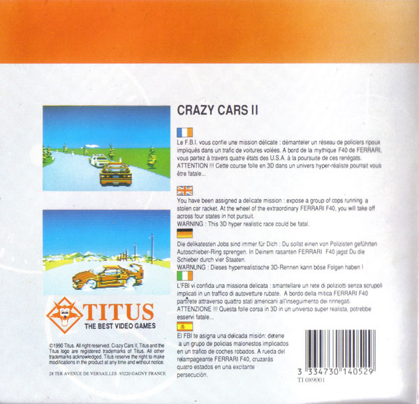 Crazy Cars 2 by Titus Software