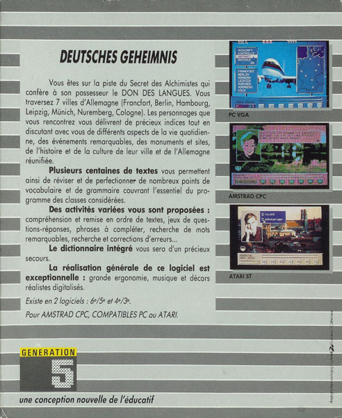 Deutsches Geheimnis 4e/3e by Generation 5