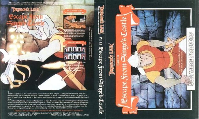 Dragons Lair 2 : Escape From Singes Castle by Software Projects