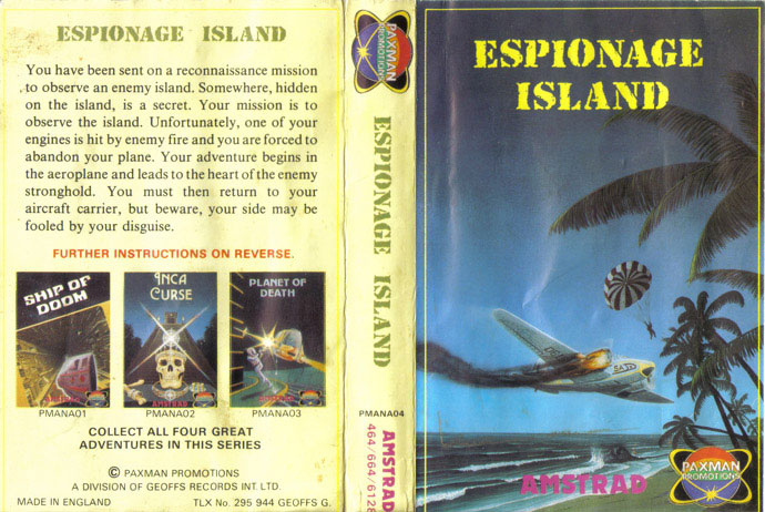Espionage Island by Artic Computing Ltd