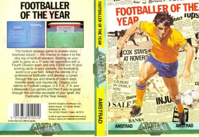 Footballer Of The Year by Gremlin Graphics
