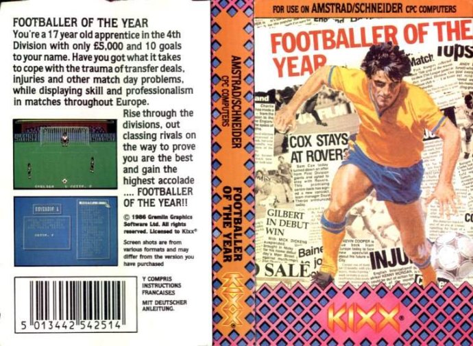 Footballer Of The Year by Gremlin Graphics