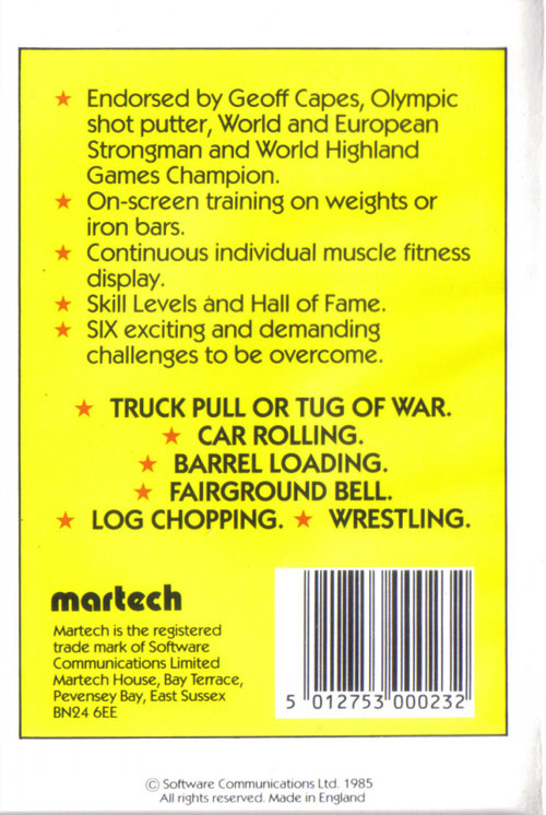 Geoff Capes Strong Man by Martech