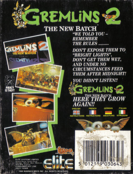 Gremlins 2 : The New Batch by Elite Systems Ltd