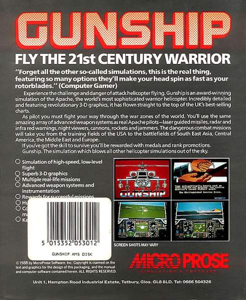 Gunship by Microprose