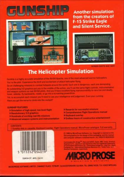 Gunship by Microprose