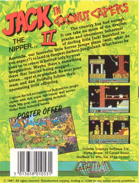 Jack The Nipper 2 by Gremlin Graphics
