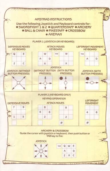 Knight Games (Instructions Page 2) by English Software