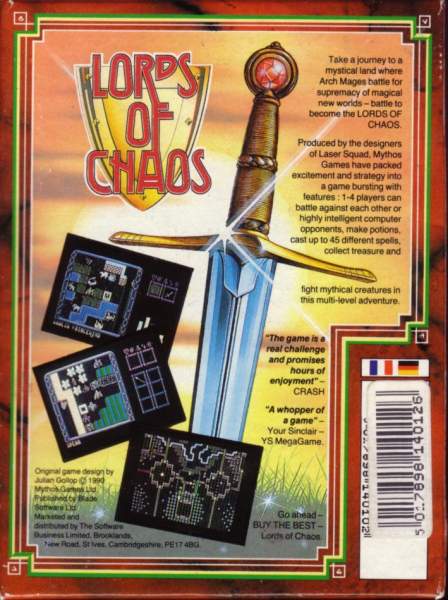Lords Of Chaos by Mythos Games Ltd