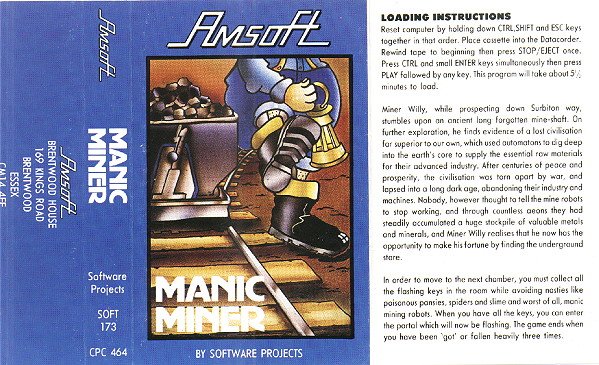 Manic Miner by Software Projects