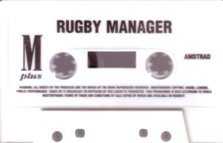 Rugby Manager by Mastertronic