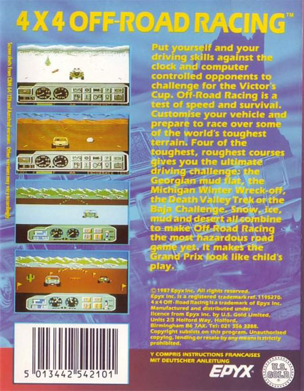 4x4 Off Road Racing by Epyx