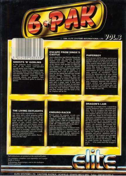 6 Pak Volume 3 by Elite Systems Ltd