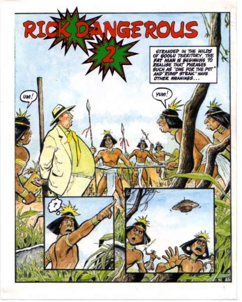 Rick Dangerous 2 (The Comic) Page 1 by Micro Style