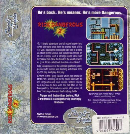 Rick Dangerous 2 by Core Design