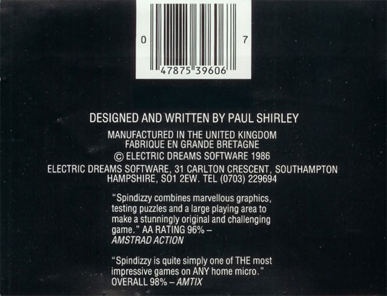 Spindizzy by Electric Dreams