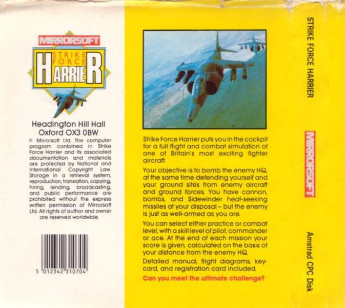 Strike Force Harrier by Mirrorsoft