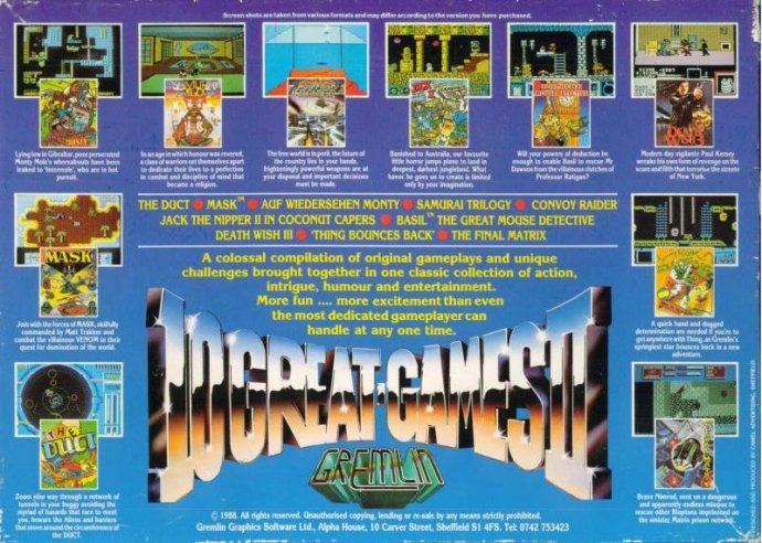 Ten Great Games 2 by Gremlin Graphics